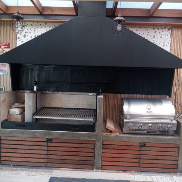 campana y parrilla lateral